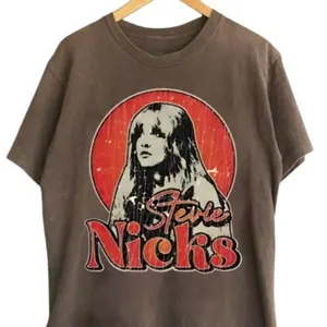 Stevie Nicks Tee, Vintage Style Rock T-shirt, Retro Music Tour 2025 Shirt, Stevie Graphic Tee, Gift for Fans