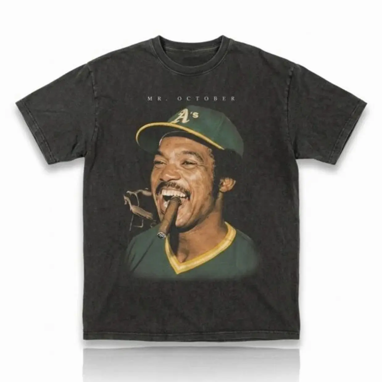 CC Sabathia Athletics Reggie Jackson Mr October Smoking Shirt