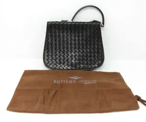 Pre-owned BOTTEGA VENETA woven leather Shoulder Bags Small Intrecciato Nappa Shoulder Bag