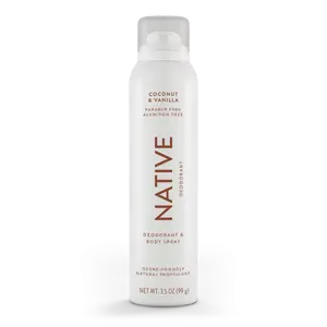 NATIVE Deodorant Spray – 72H Odor Protection, No Residue – Aluminum-Free Body Spray