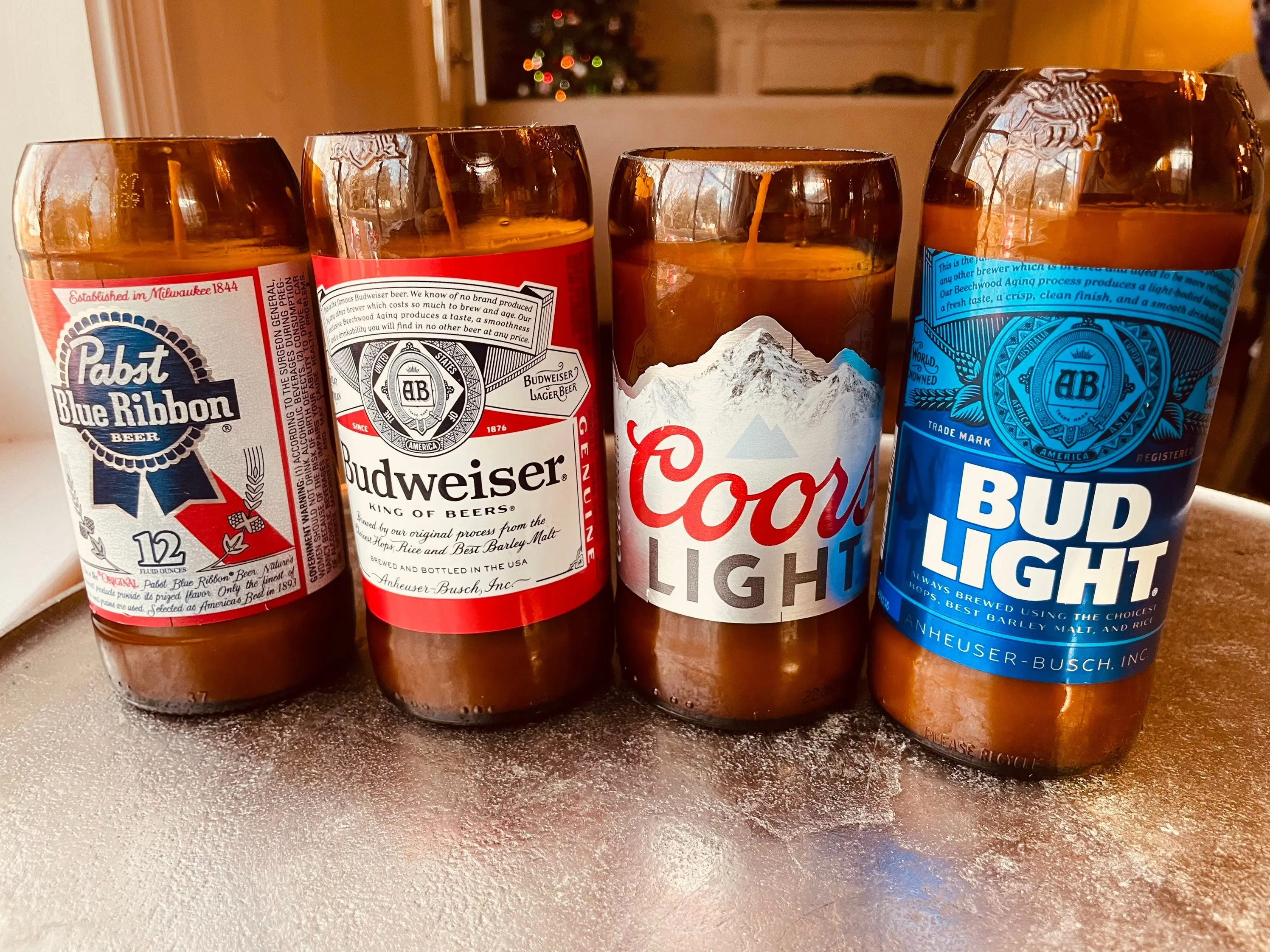 Beer candles - American Classics - soy wax - hemp wicks - DECONSTRUCTED CANDLES