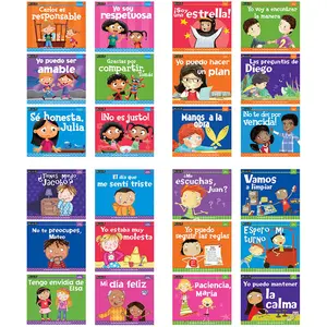 212 MAIN Newmark Learning Spanish Myself Readers 24-Book Set, Bilingual Early Reading Book for Children, Bilingual Book