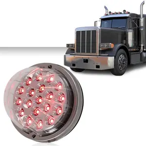 Red w/clear Lens Watermelon (19 LED) Marker Turn Signal Light universal