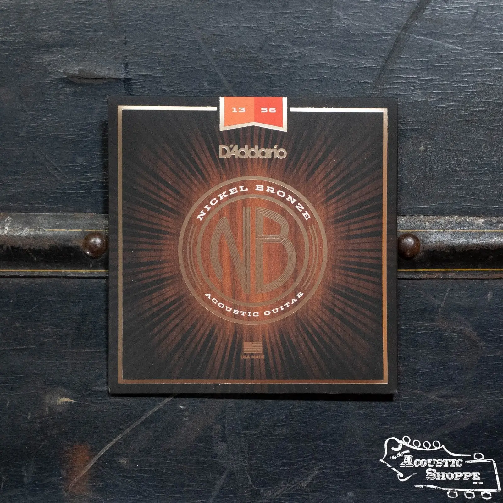 D'Addario NB1356 Nickel Bronze Acoustic Guitar Strings, Medium, 13-56