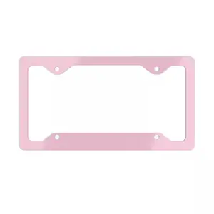 Ultra Slim Solid Pastel Pink License Plate Frame Car Accessories Gift For Her Pink Accessory Unique Gift for New Drivers Car Decor For Women