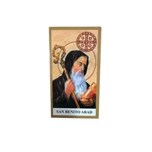 Prayer Card San Benito de Abad 4"x 2"