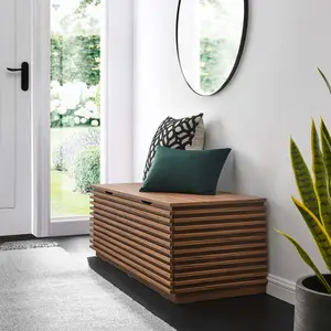 Modway Render Storage Bench in Walnut Modway Render Storage Bench in Walnut
