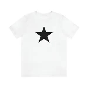 Retro Y2K Black Star T-shirt | Grunge Streetwear | Cute Pretty Tee | 2000s 90s | Unisex - Men & Women's Tee Crewneck Clothing