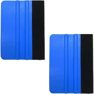4 Inch Plastic Felt Edge , Mini   Window Film Tinting Tool, Vinyl  Decal Scraper Applicator,  Wallpaper Smoothing Tool for Window Tint (2PCS)