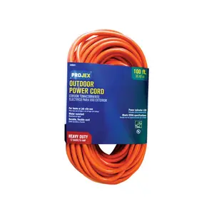 Projex 3506045 Indoor & Outdoor 100 ft. Orange Extension Cord