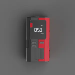 【Deal】5-in-1 Jump Starter with Air Compressor-5000A Peak Power,Digital Tire Inflator, ABS Material, USB Rechargeable, for Gas/Diesel Vehicles, Portable with LED Emergency Lighting, Auto Shut-Off, Tire Pressure Detection & Adjustment, Quick Charge ﻿