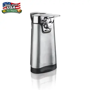 HB SureCut Automatic Electric Can Opener with Multi Tool, Stainless Steel