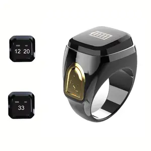 Muslim Islamic Prayer Smart Ring Counter, Digital Electronic Smart Counter, Smart Prayer Ring for Muslims, Essential Religious Accessory