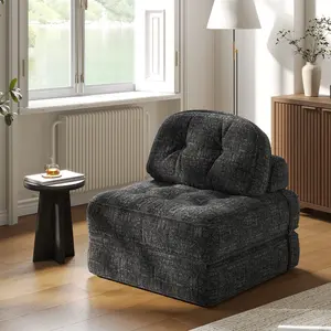 Dowinx Foldable Velvet Sofa Bed: Modern Single Design for Apartments, Living Room, Bedroom - Comfy Lounge & Gaming Couch for Kids/Adults