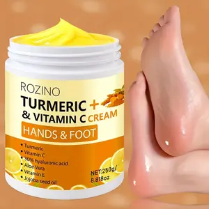 Rozino Turmeric & Vitamin C Neck Firming Cream Hydrating Anti-Wrinkle Tighten Lift for Fine Lines & Loose Sagging Skin 1.69 oz