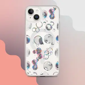 ✨ MagSafe Clear Phone Case with Transparent Bubbles ✨