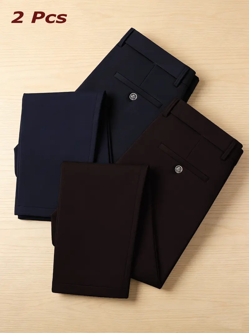 men's slim fit dress pants black - TikTok Shop