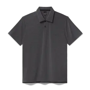 NOBULL Men's Adapt Polo in Charcoal Heather