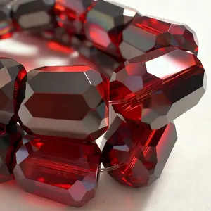 24/48pcs 9mm Porcelain Glass Beads, Austrian Style Crystal Beads, Rondelle & Faceted Beads for Jewelry Making