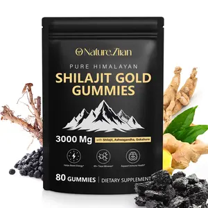 Shilajit Gummies for Men & Women - Shilajit Gold Gummies Rich In Ashwagandha, Gokshura with 85+ Minerals, Authentic Flavor,Organic, Zero Sugar & Vegan, 100% Natural - 80 Count (80 Count (Pack of 1))