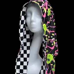 •COSMIC DUALITY• reversible UV reactive rave hood