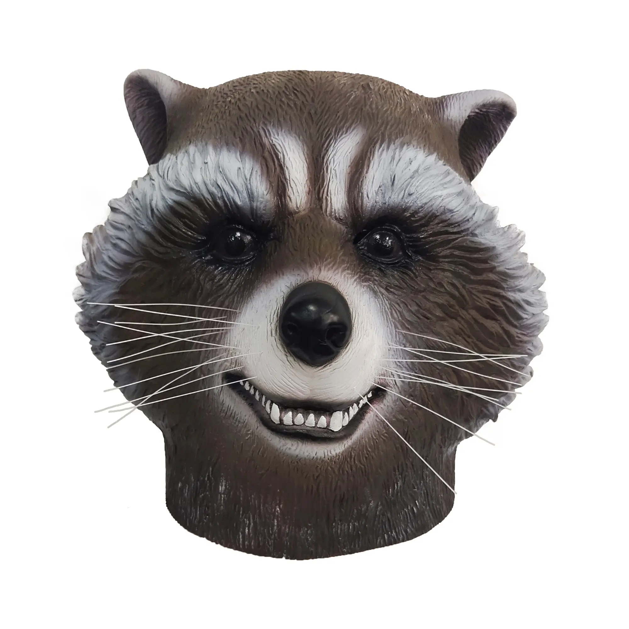 Animal Raccoon Cosplay Raccoon Latex Hood Mask, Halloween Cosplay Costume Mask Props