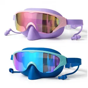 Rantizon Kids Swim Goggles Mask with Nose Cover, Anti-Shattered UV Leak Fog Lens Toddlers Swimming Goggles for Kids 3-15 #Summervibes