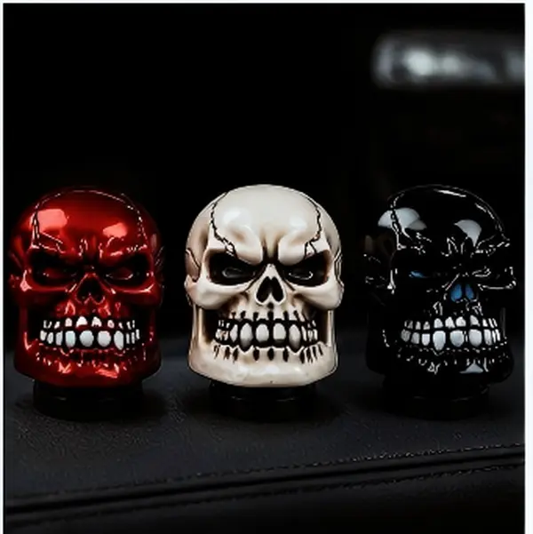 Unique Skull Car Shift Knob - Automotive Interior Accessory with Muscle Car Flair for Vehicle Road Identification, Car Accessories