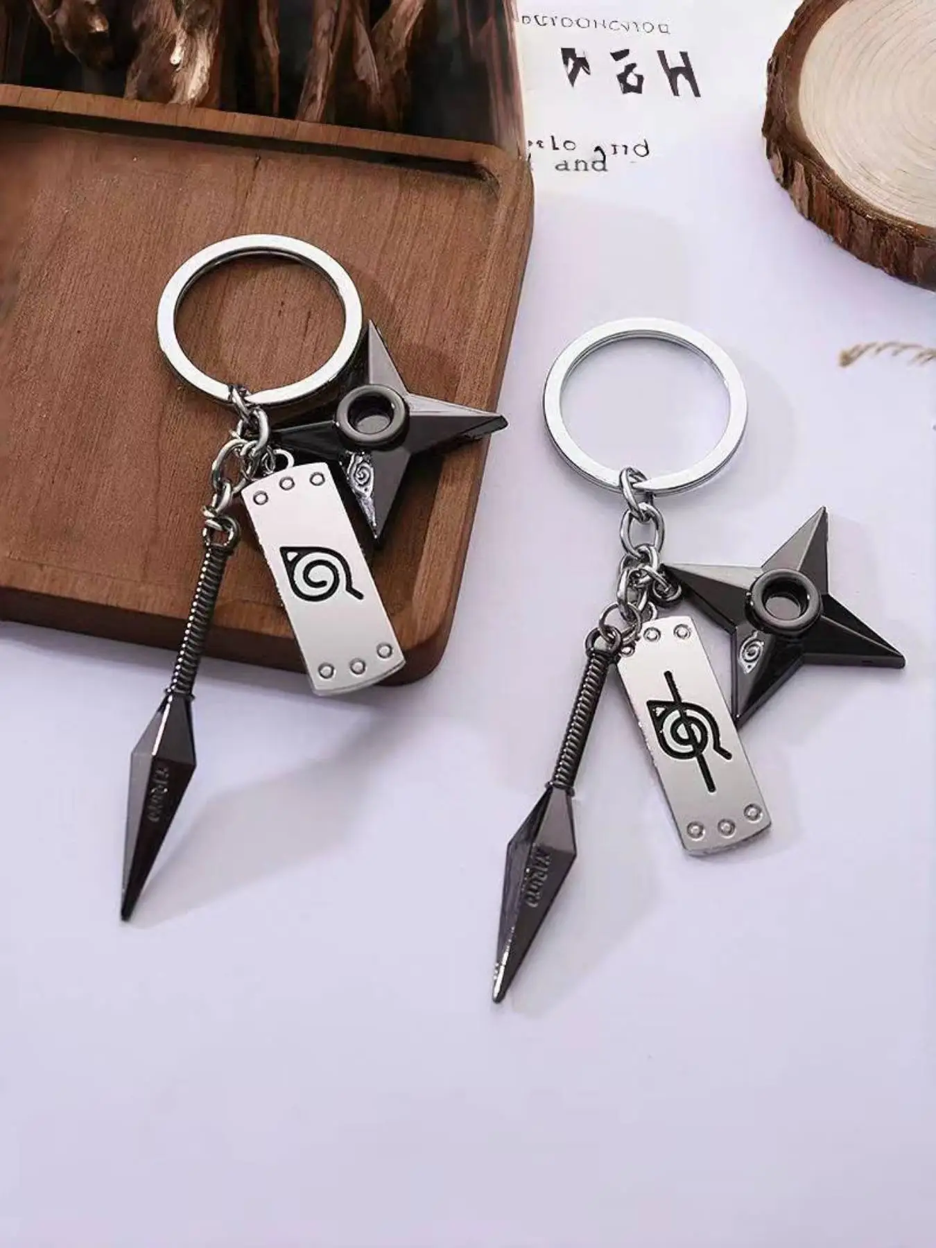 Anime Themed Keychain Set, Fashion Accessories for Men & Women, Trendy All-match & Exquisite Keychain for Birthday Gift, Charms