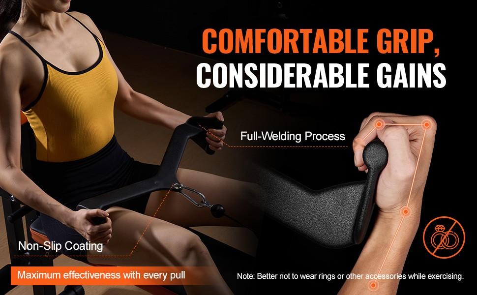 Lat Pulldown Bar Attachment For Cable Machine With V-Bar And T-Bar Handles | Durable Home Gym Accessory For Lat Pull-Down Exercises, Strength Training, Cable Crossovers, And Multi-Gym Fitness Equipment, Easy Installation Lat Pulldown Bar Attachment For Cable Machine With V-Bar And T-Bar Handles | Durable Home Gym Accessory For Lat Pull-Down Exercises, Strength Training, Cable Crossovers, And Multi-Gym Fitness Equipment, Easy Installation