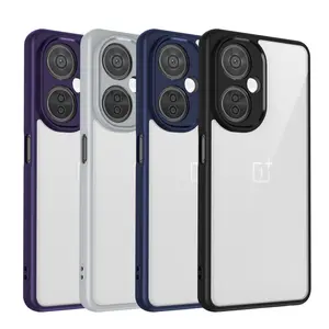 Oneplus Nord CE 3 Lite CPH2465 CPH2513 Case Shockproof Silicone Bumper Air Cushion Clear Matte Back Cover Hard Phone Case for Oneplus Nord CE3 Lite 5G