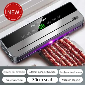 Vacuum Sealer Kit 65kPa, Includes 30 Vacuum Sealing Bags, Features Dual Dry/wet Modes, 6-in-1 Sealer Suitable for Storage And Sous Vide Cooking, Automatic Sealing Machine,Extends Food Freshness By 5 Times,  A Modern Vacuum Sealing Device