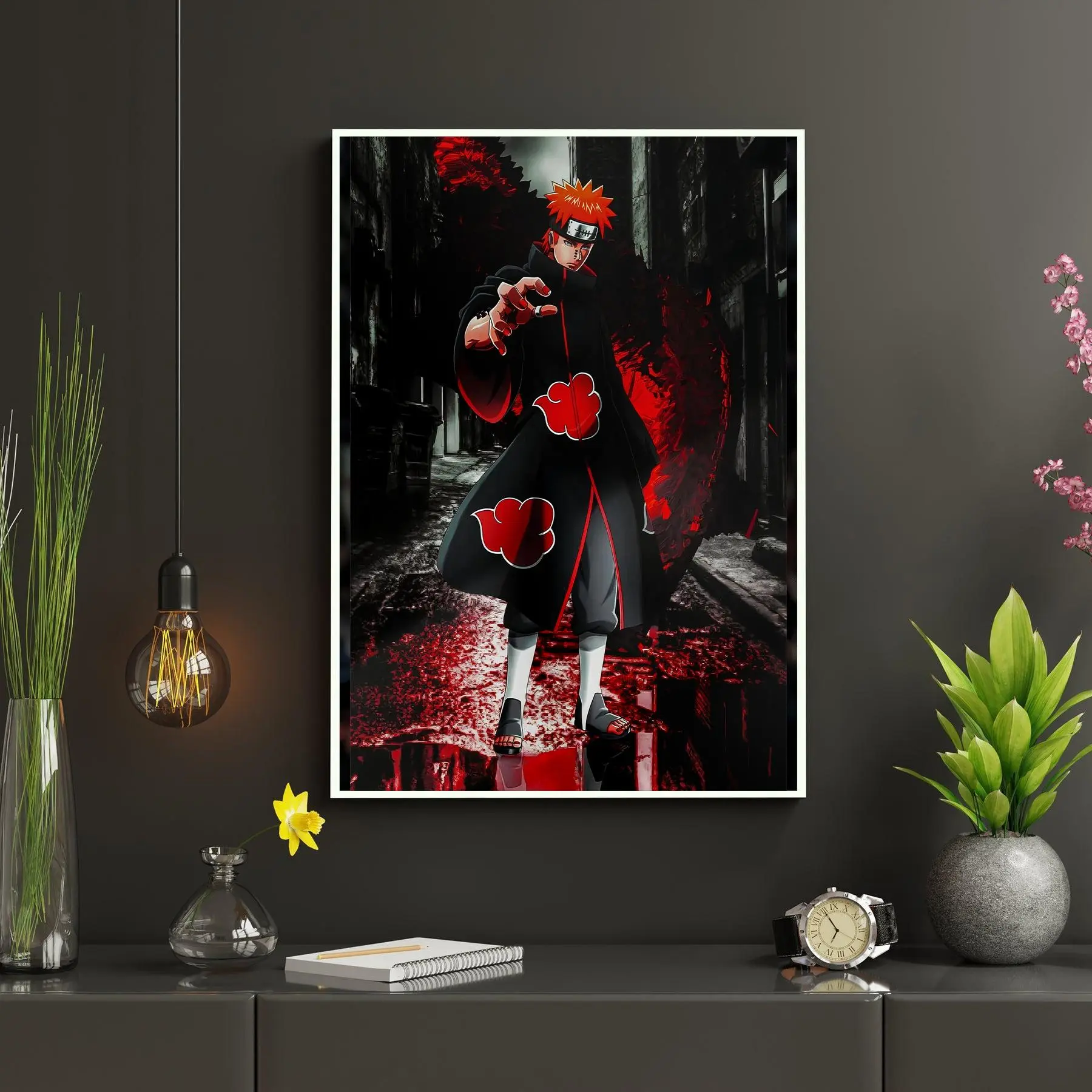 Naruto Akatsuki Pain Metal Poster__No Frame 2.