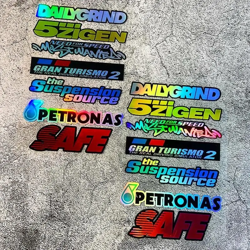 JDM Style Car Sticker, Waterproof Modification Vinyl Decal for Car Windows, Body, Bumper, Rear Windscreen, Doors, Perfect for Glass and Metal Surfaces, Universal Car Sticker