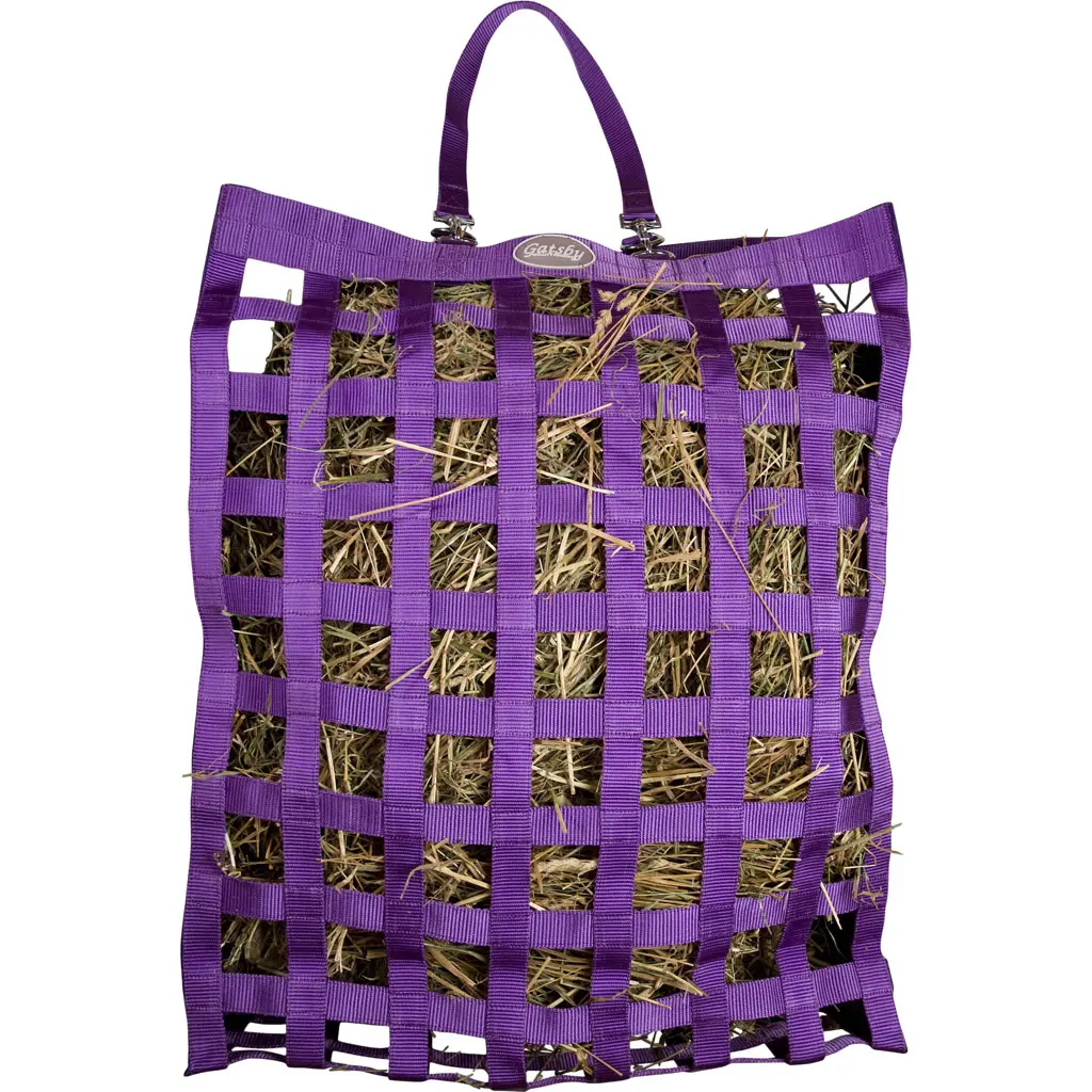 Gatsby 5-604240 20 x 27 x 6.5 in. All Natural Slow Hay Feeder - Purple
