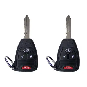 Key Fob Cover for 2008-2014 Dodge Avenger, 4B FCC# OHT692427AA (2 Pack)