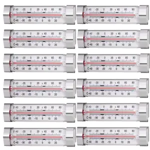 12 Pack Fridge Refrigerator Freezer Thermometer