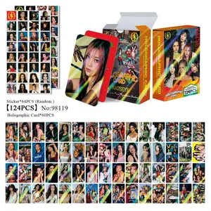 124PCS Korean Girl Group Katseye Album Photo Cards Set - Daniela Lara Manon Collectible LOMO Cards with Stickers