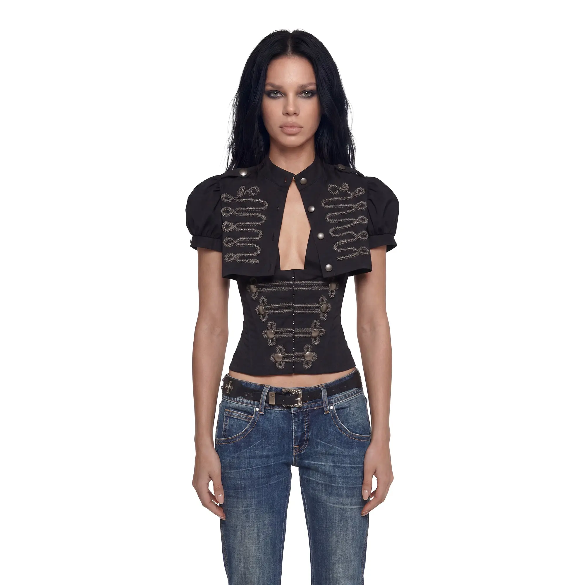 Military Parade Cropped Bolero