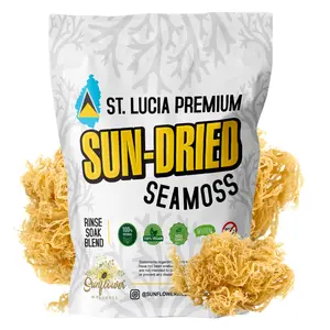 Sunflower Wellness St. Lucia Irish Sea Moss Raw Wildcrafted Superfood - All Natural Organic, Vegan