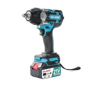 Electric Wrench, Lithium Battery Cordless Wrench, Industrial Impact Charging Wrench, Strong Electric Wrench, Power Tool for Home & Office