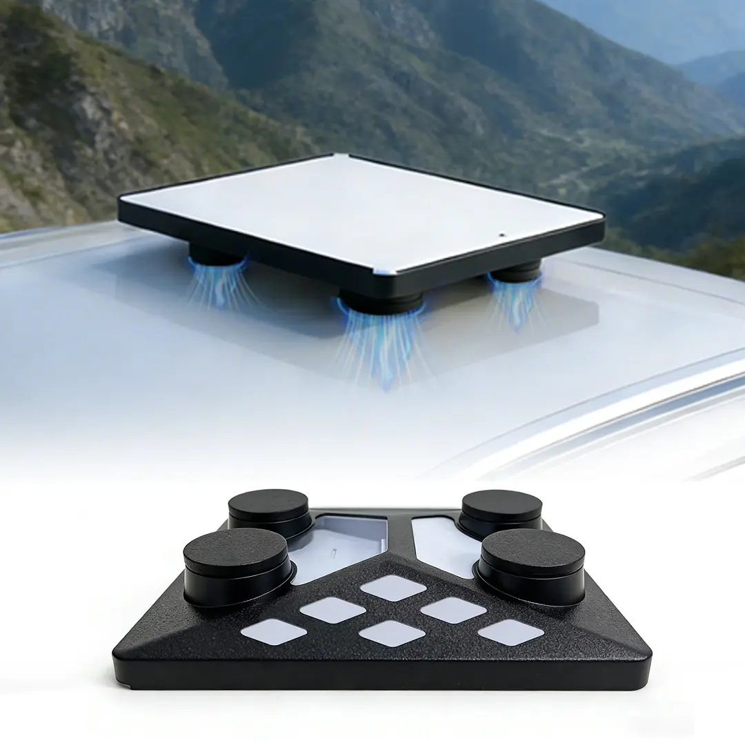 Starlink Mini magnetic ABS installation kit, car roof mount, includes Starlink Mini PC protective cover, suitable for Starlink Mini dish antenna, RVs, trucks, travel trailers