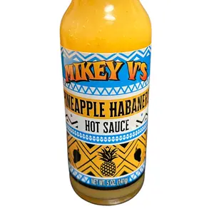 Mikey V's Pineapple Habanero Hot Sauce (5oz) - Tangy Spicy