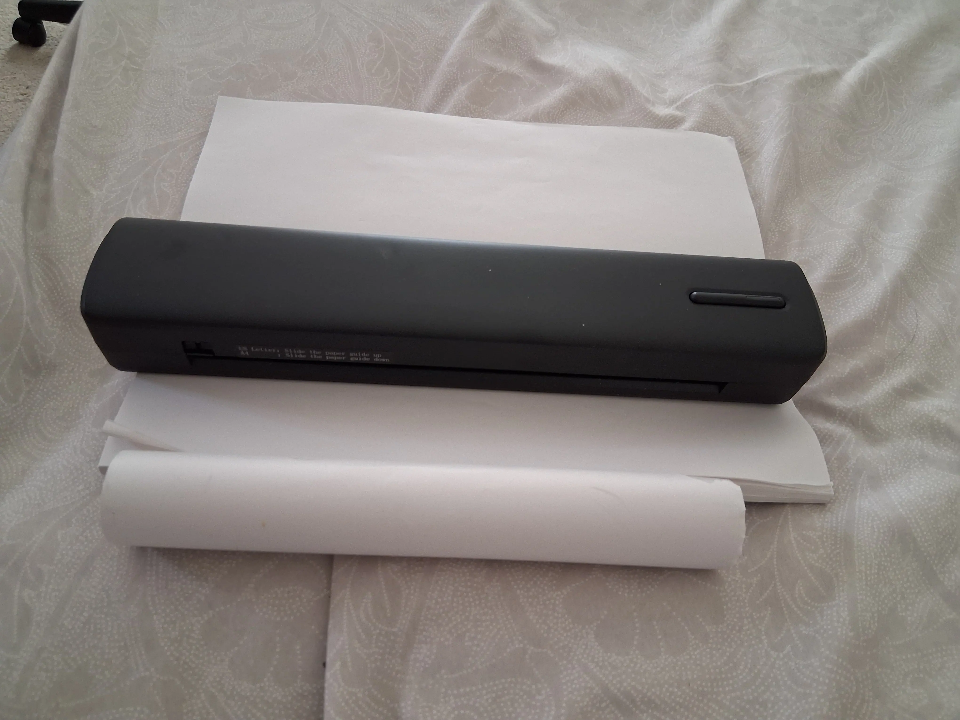 Portable thermal Printer with Thermal A4 paper and Roll Paper