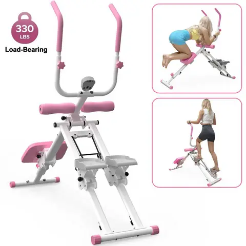 【KINMAC】2-in-1 Exercise Stair Stepper - Multifunctional Fitness Equipment, Portable Home Workout Equipment, Compact Fitness Workout Station for Cardio & Ab Training