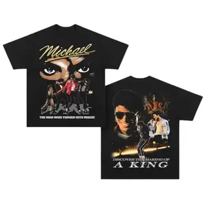 Michaell Jackson The Making Of A King Graphic T-shirt, Pop Music Legend Apparel For Men Women, Cozy Printed Design Gift Idea | 010426.C00819.ID03