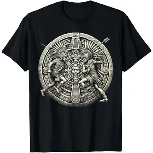 Aztec Warrior Mayan Indigenous Mexican Aztec Jaguar T-Shirt graphic tees men gifts shirts men