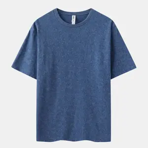 MineraI Wash Navy Crew Neck Menswear Top