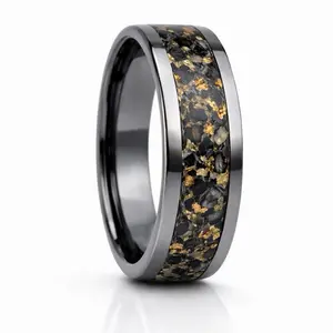Obsidian Inlay Ring – Obsidian Lode