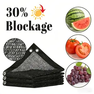 ColourTree 30% Blackout Cloth (Black) -UV-Resistant Shade Net with Reinforced Rivets, Suitable for Outdoor Adventures / Camping / Garden / Patio / Greenhouse.Mesh Shade Cloth